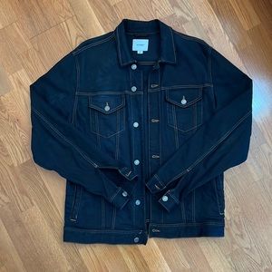 ***SOLD*** OLD NAVY Built-In Flex Black Jean Jacket for Men LT